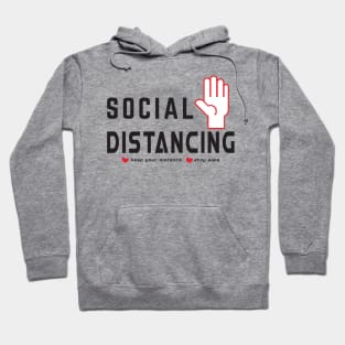 SOCIAL DISTANCING - ON LIGHT COLORS Hoodie